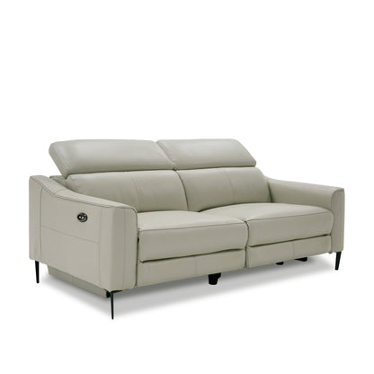 Divani Casa Eden Modern Grey Leather Sofa