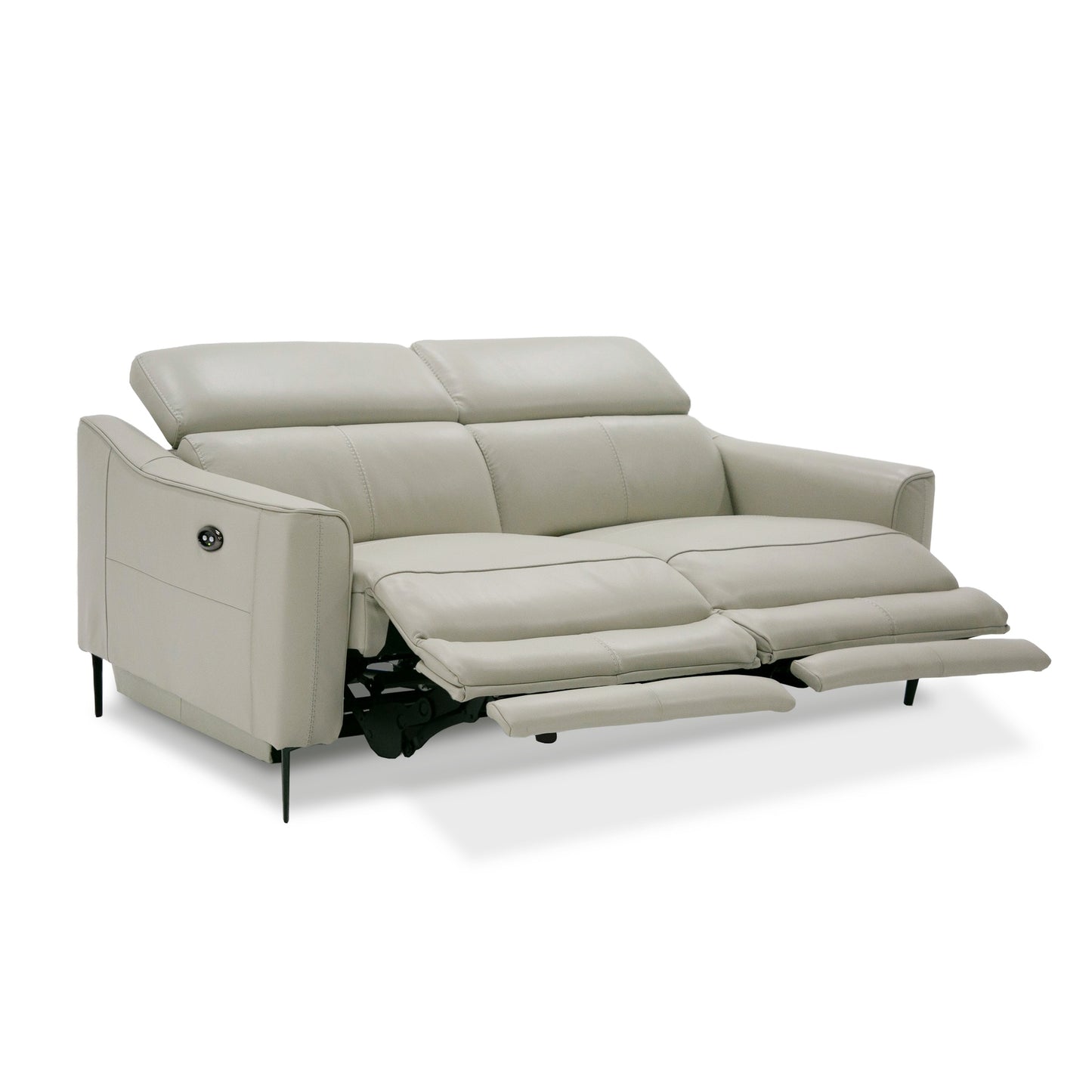 Divani Casa Eden Modern Grey Leather Sofa