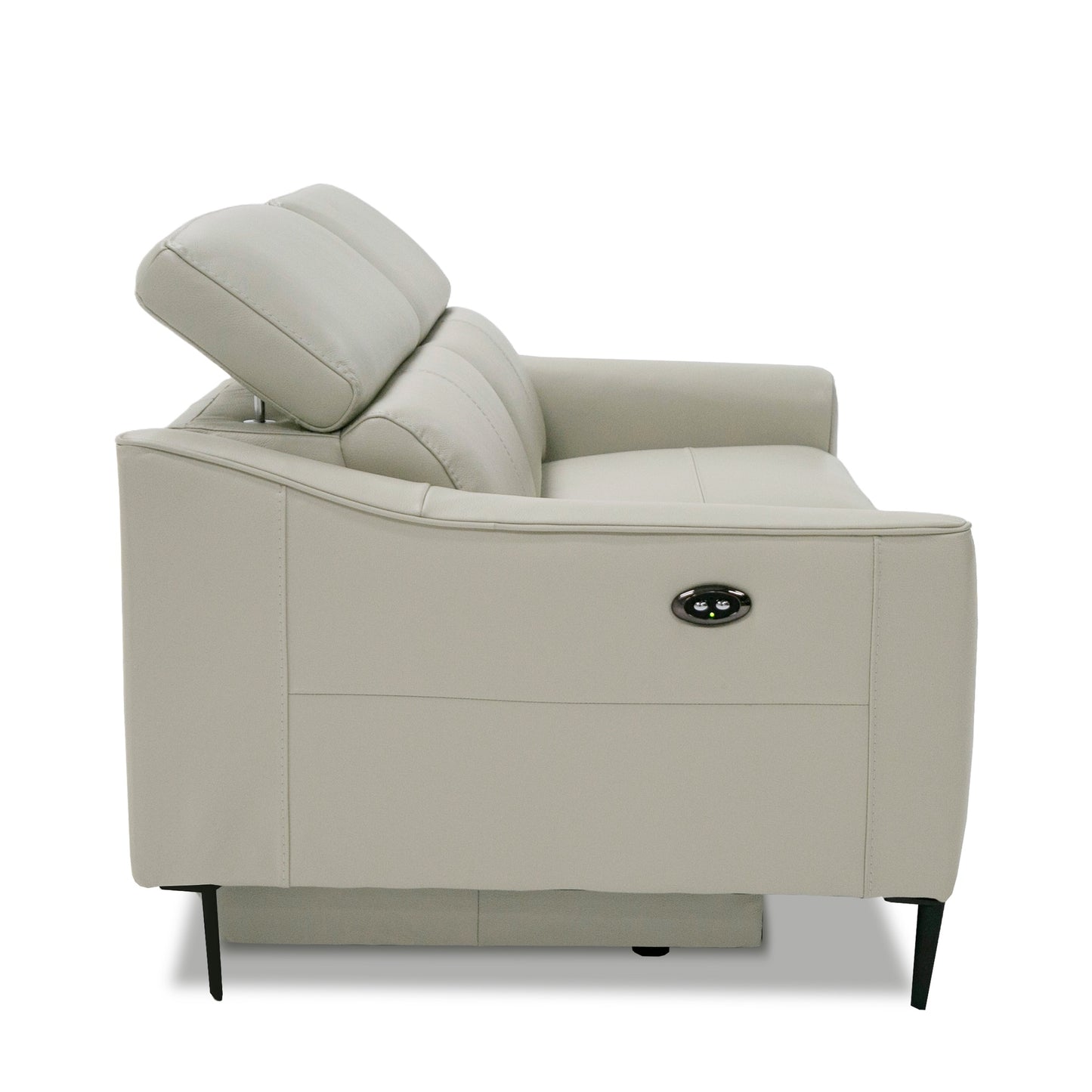 Divani Casa Eden Modern Grey Leather Sofa