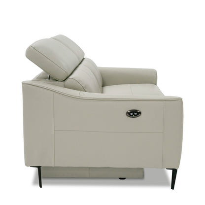 Divani Casa Eden Modern Grey Leather Sofa