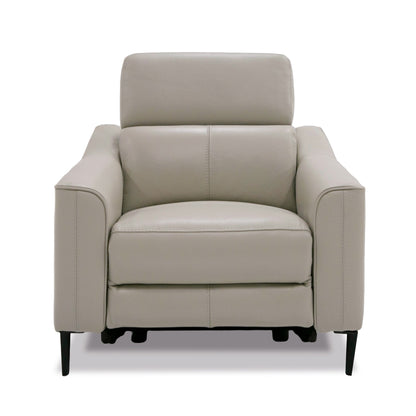 Divani Casa Eden Modern Grey Leather Armchair