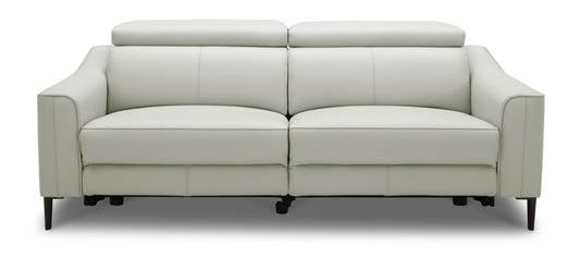 Divani Casa Eden Modern Grey Leather Sofa Set