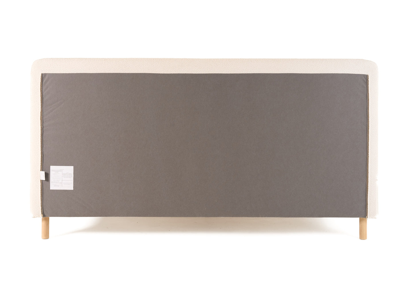 Modrest Electra Modern Ivory Fabric Rubberwood Bed