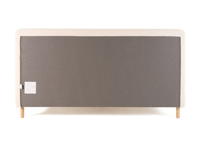 Modrest Electra Modern Ivory Fabric Rubberwood Bed