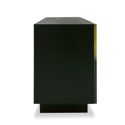 Modrest Elmira Glam Black Ash Gradient Stainless Steel Buffet