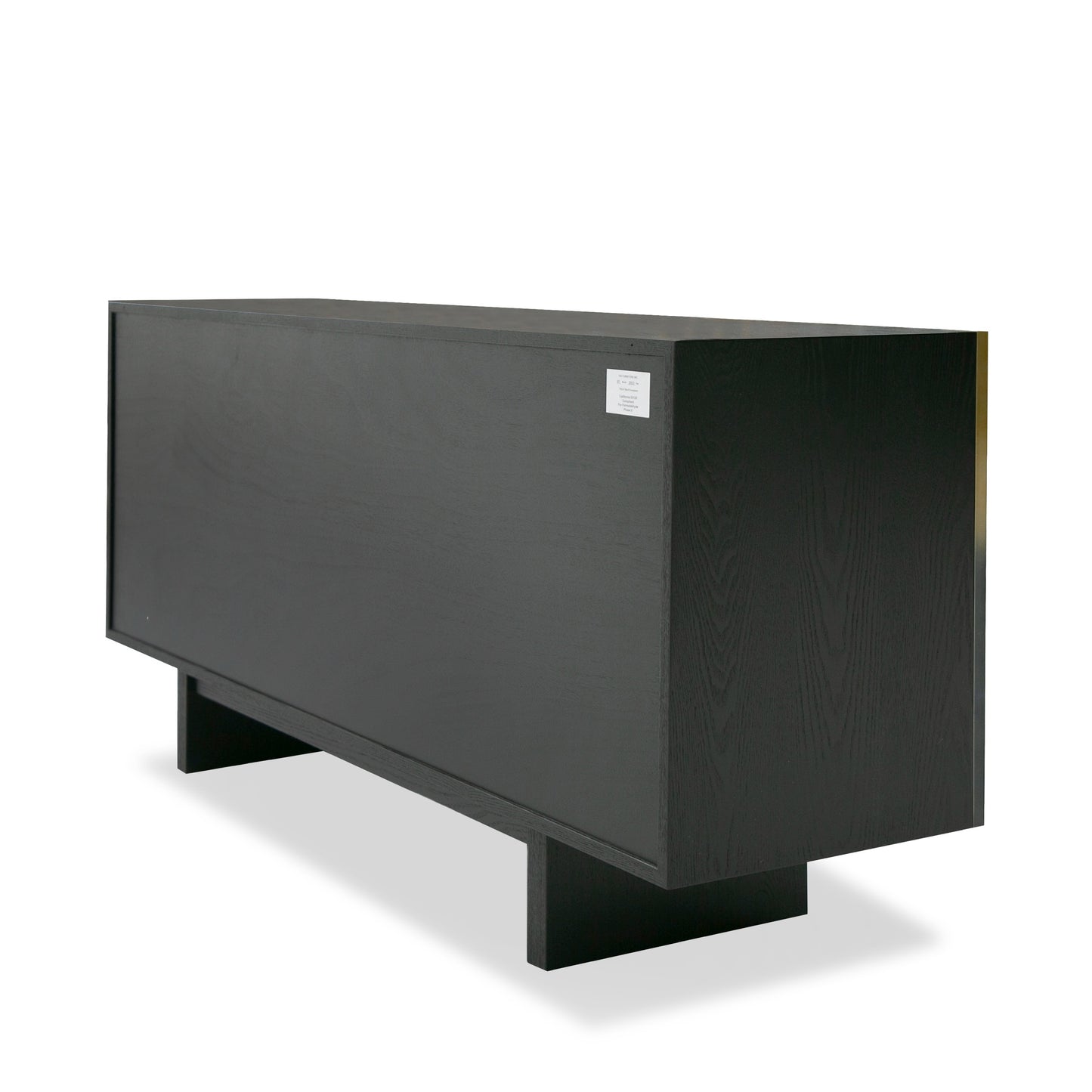 Modrest Elmira Glam Black Ash Gradient Stainless Steel Buffet