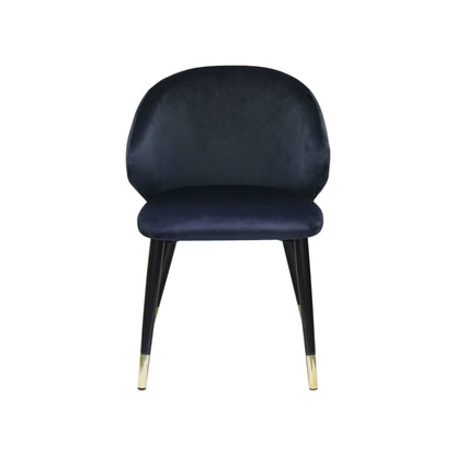 Modrest Elon Modern Blue Velvet Dining Chair