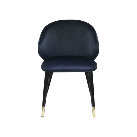 Modrest Elon Modern Blue Velvet Dining Chair