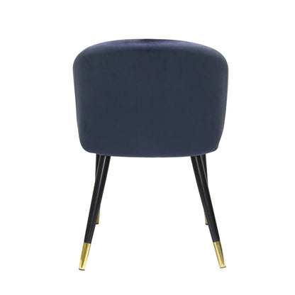 Modrest Elon Modern Blue Velvet Dining Chair
