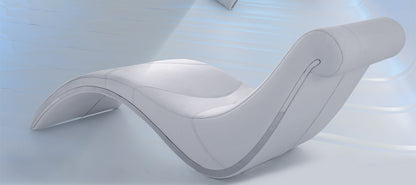 Essen Modern White Leather Leisure Lounge Chaise