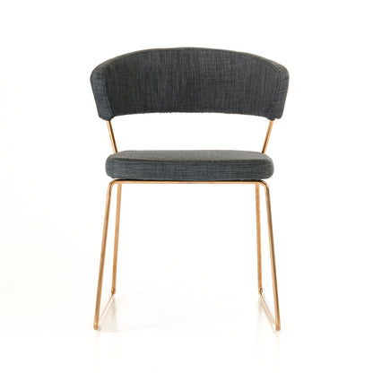 Ashland Modern Grey and Rosegold Dining Chair