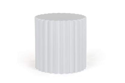 Modrest Evadale Modern White Concrete End Table