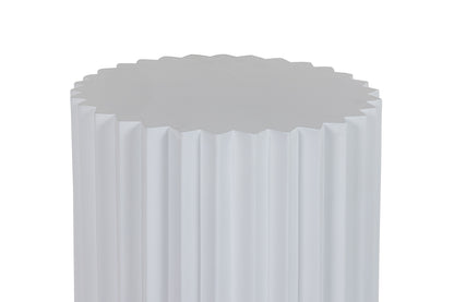 Modrest Evadale Modern White Concrete End Table