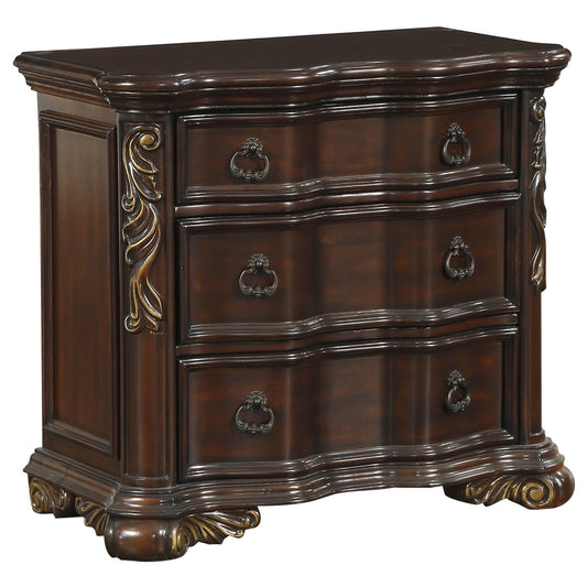 Homelegance Nightstand Royal Highlands Cherry Finish Elegant Design 1603-4