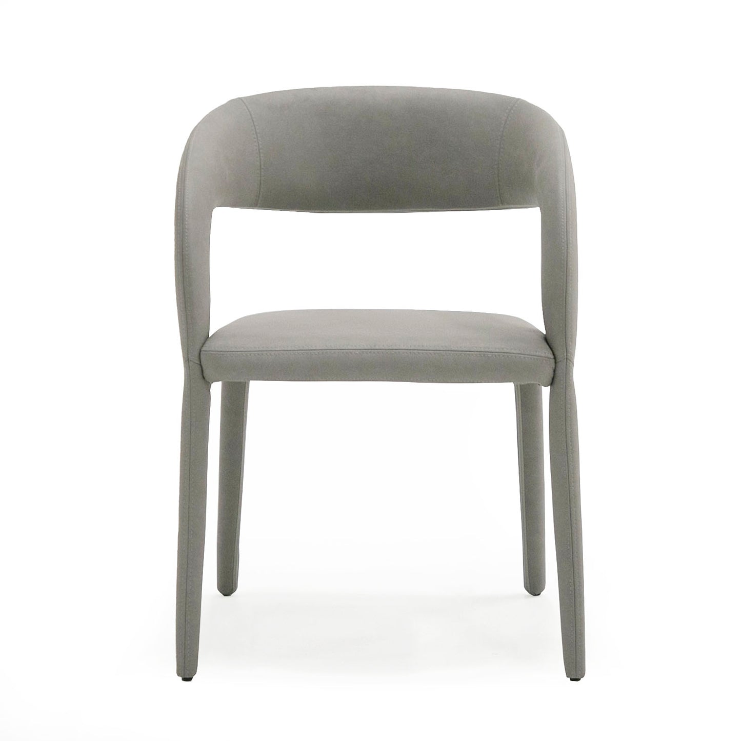 Modrest Faerron Modern Grey Leatherette Dining Chair