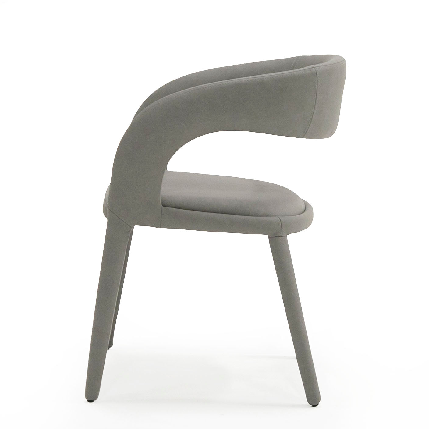 Modrest Faerron Modern Grey Leatherette Dining Chair