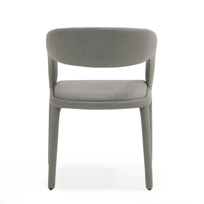 Modrest Faerron Modern Grey Leatherette Dining Chair