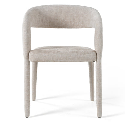 Modrest Faerron Modern Light Grey Fabric Dining Chair