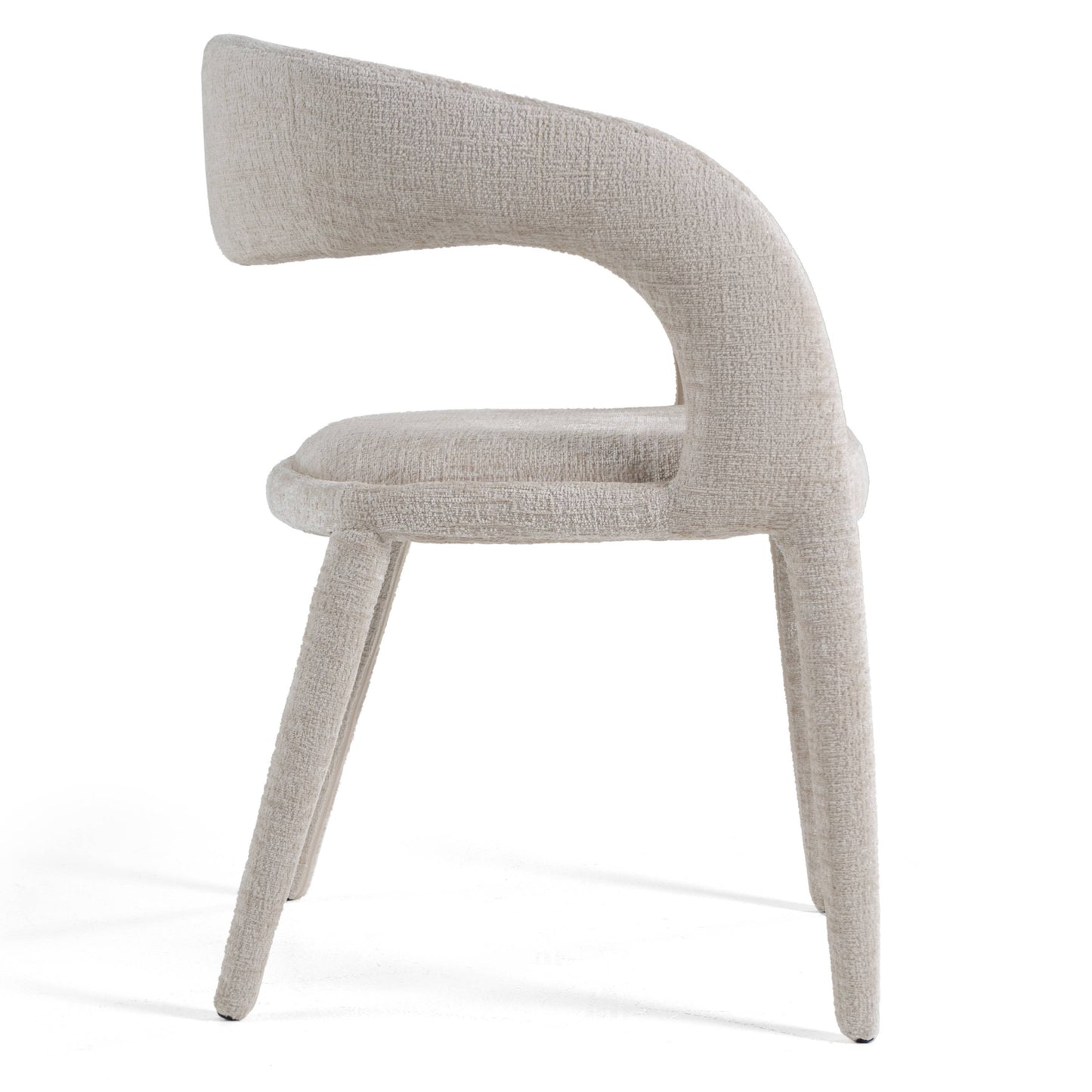 Modrest Faerron Modern Light Grey Fabric Dining Chair