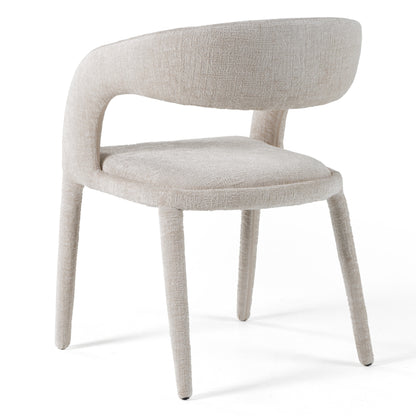 Modrest Faerron Modern Light Grey Fabric Dining Chair