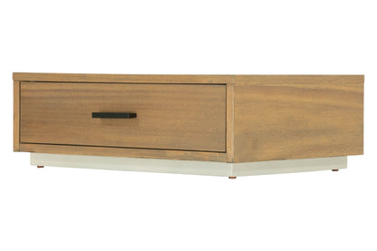 East King Nova Domus Fantasia Contemporary Walnut and Grey Bed with Two Nightstands