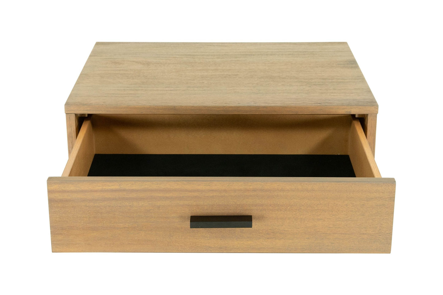 East King Nova Domus Fantasia Contemporary Walnut and Grey Bed with Two Nightstands
