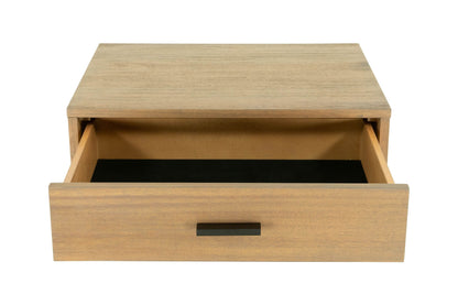 East King Nova Domus Fantasia Contemporary Walnut and Grey Bed with Two Nightstands