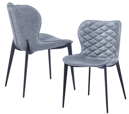 Modrest Felicia Modern Grey and Black Dining Chair