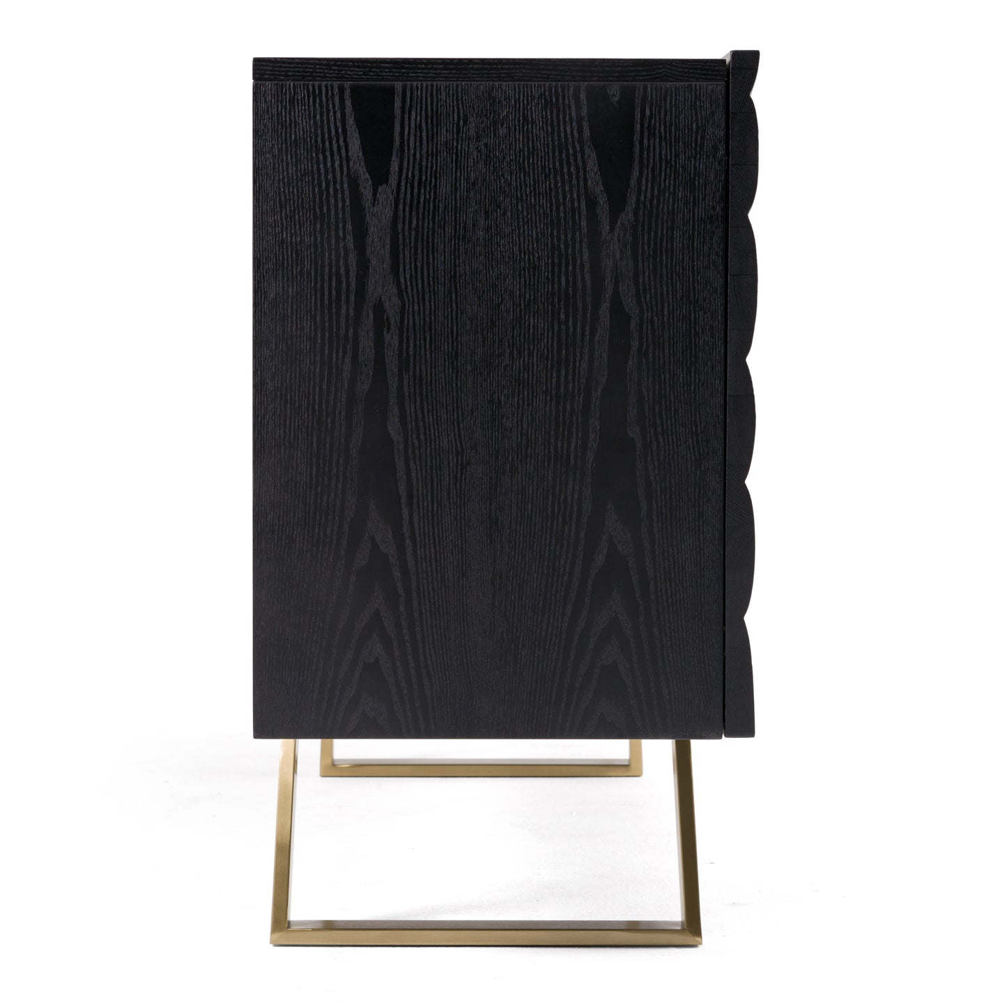 Modrest Finley Mid-Century Black and Gold Buffet