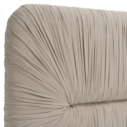Modrest Florence Modern Beige Velvet Gold Bed