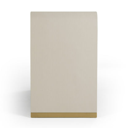 Modrest Florence Modern Beige Shagreen Gold Dresser