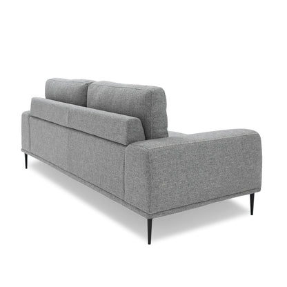 Divani Casa Fonda Modern Grey Fabric Sofa