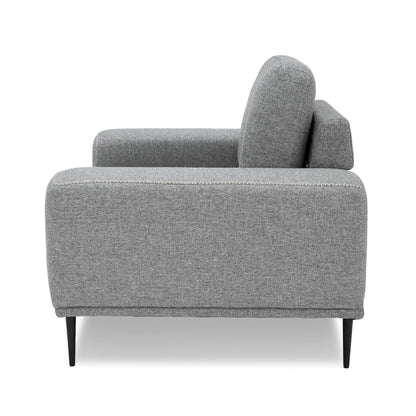 Divani Casa Fonda Modern Grey Fabric Chair