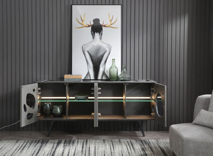 Modrest Fontana Modern Grey Buffet