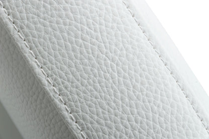 Modrest Fowler Modern White Eco-Leather Dining Armchair