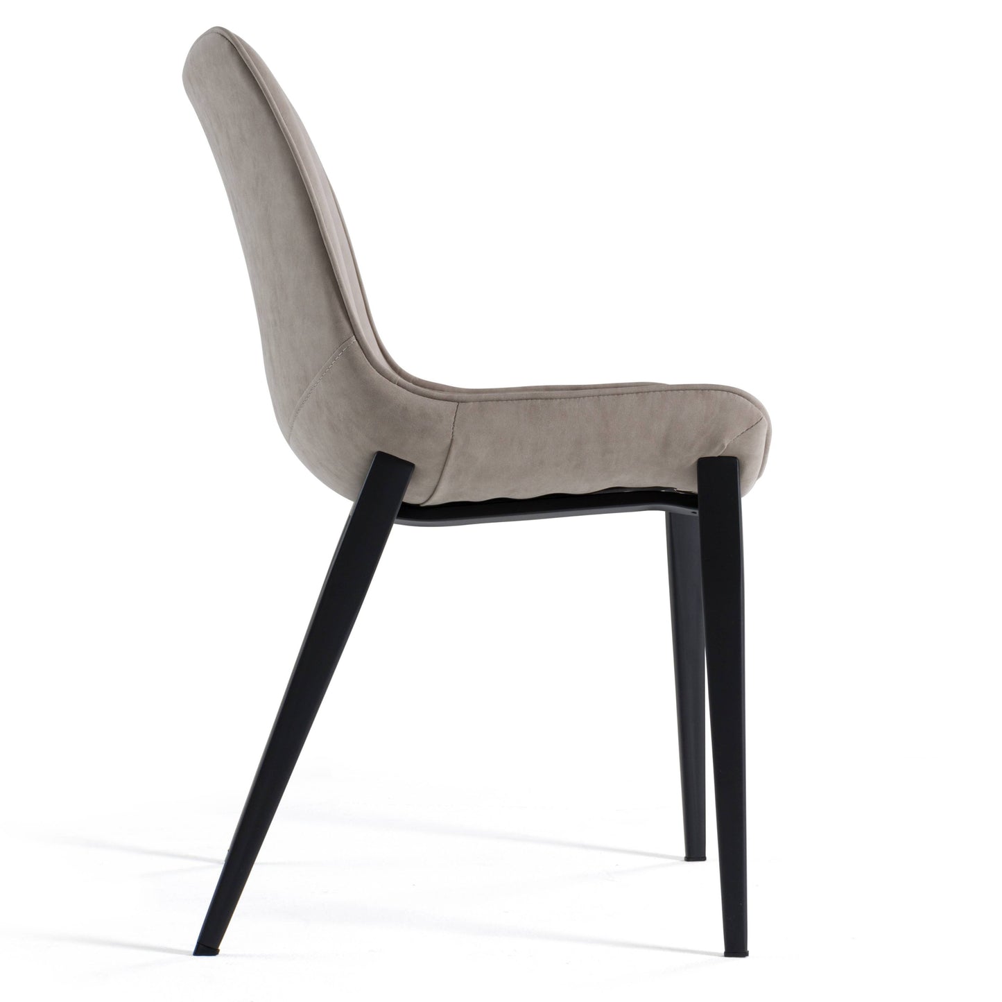 Modrest Frasier Modern Light Grey Eco-Leather Dining Chair
