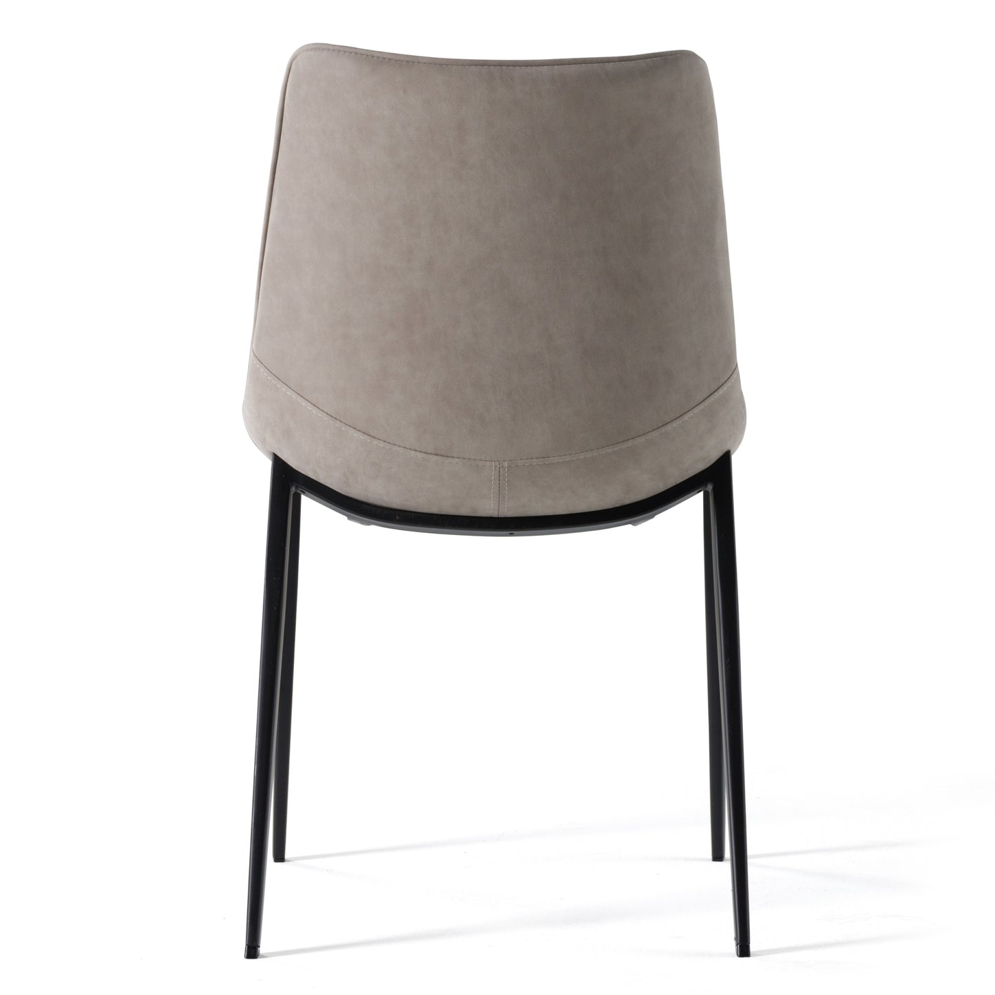 Modrest Frasier Modern Light Grey Eco-Leather Dining Chair