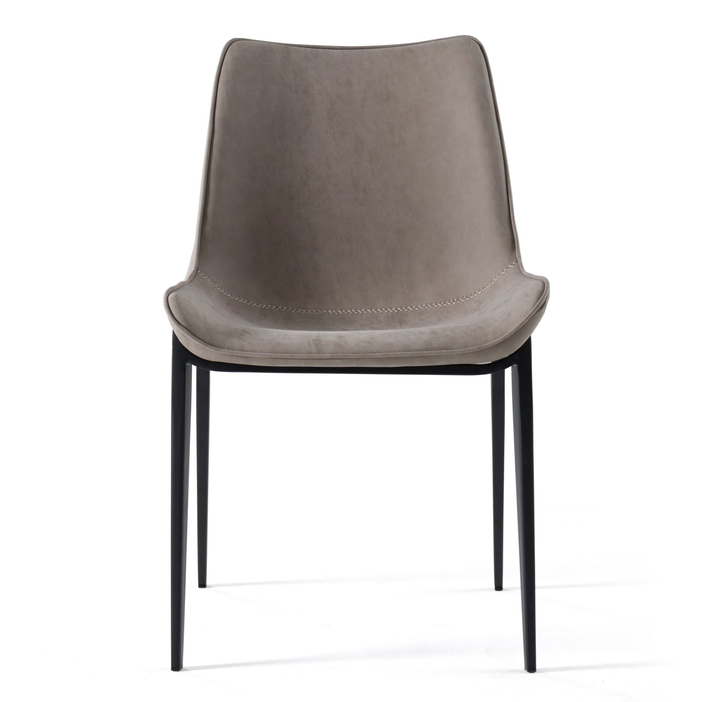 Modrest Frasier Modern Light Grey Eco-Leather Dining Chair