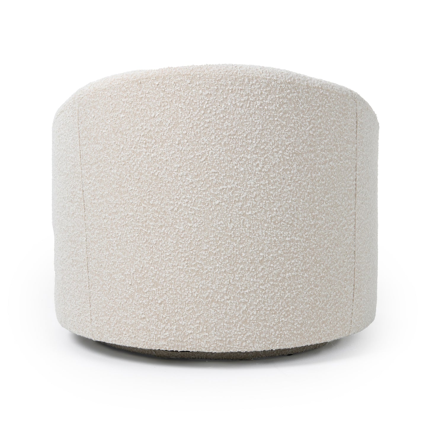 Modrest Frontier Glam Beige Fabric Accent Chair