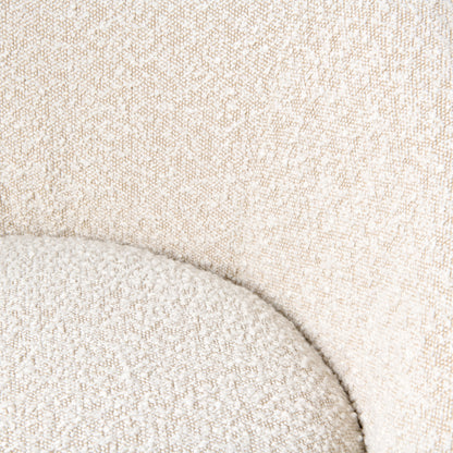 Modrest Frontier Glam Beige Fabric Accent Chair