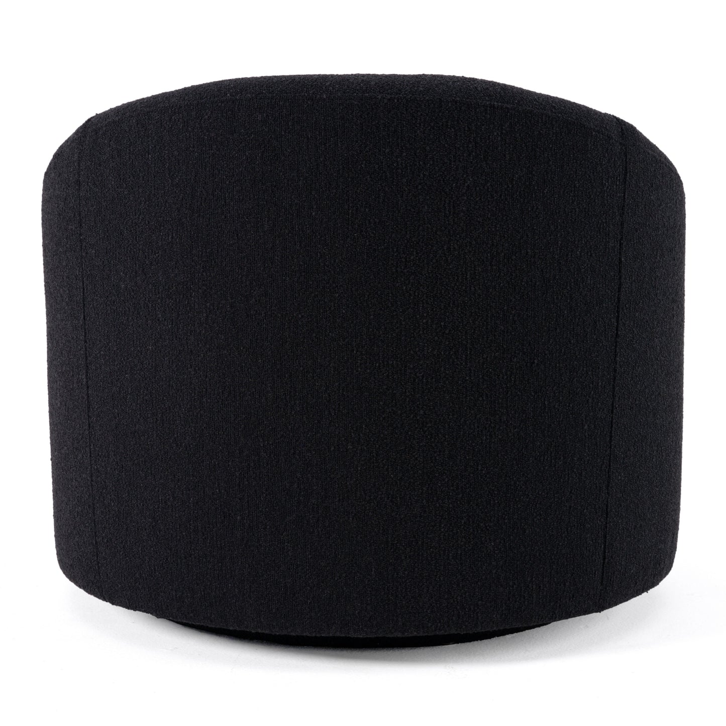 Modrest Frontier Glam Black Fabric Accent Chair