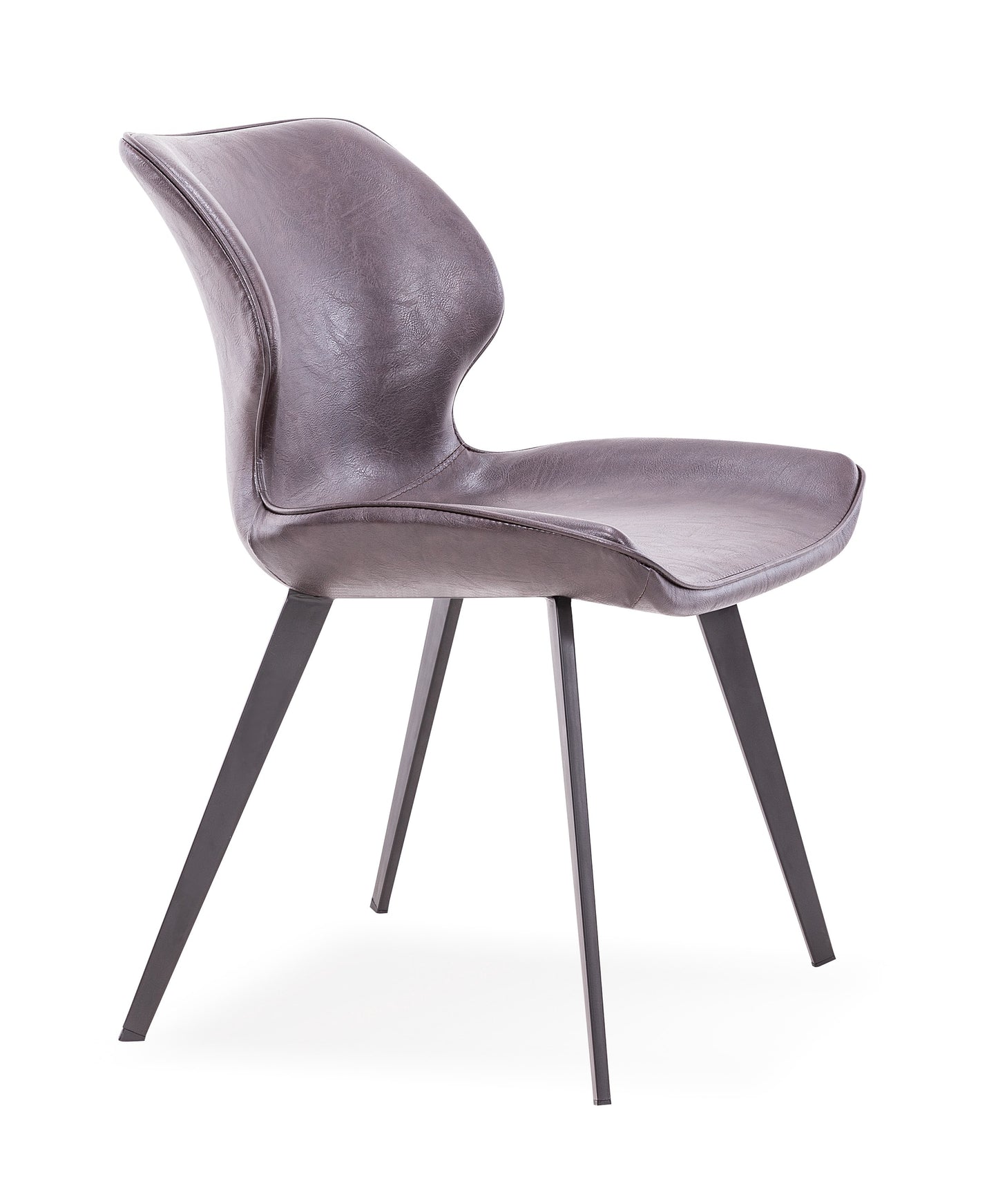 Modrest Moira Modern Dark Brown Eco-Leather Dining Chair