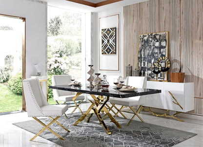 Modrest Legend Modern White and Gold Buffet