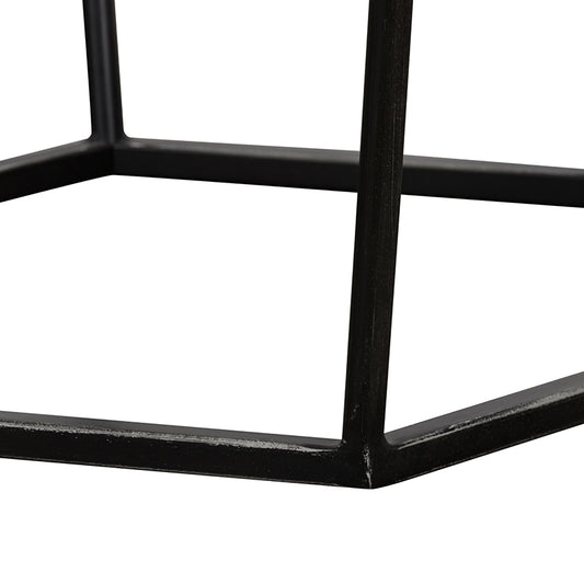 Modrest Tartan Modern Concrete and Metal End Table