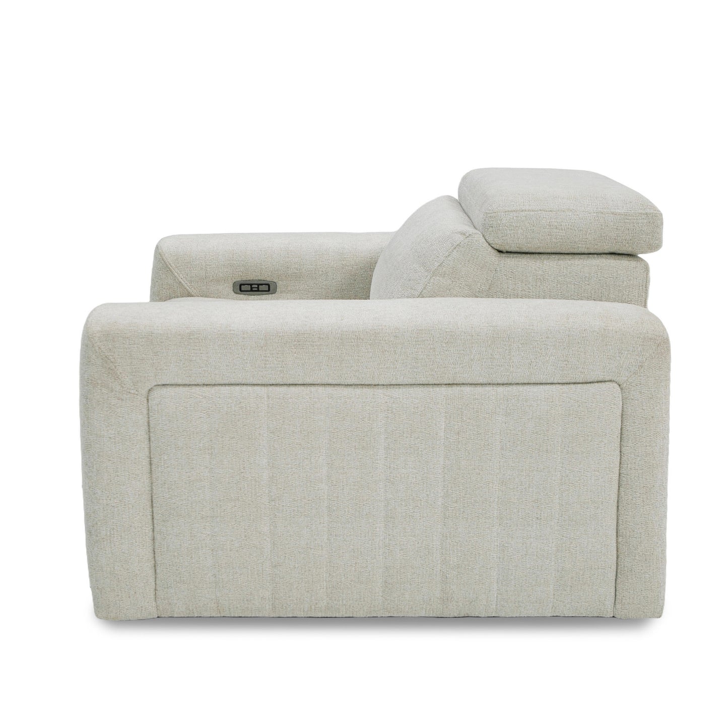 Divani Casa Gering Modern Beige Fabric Power Recliner Chair