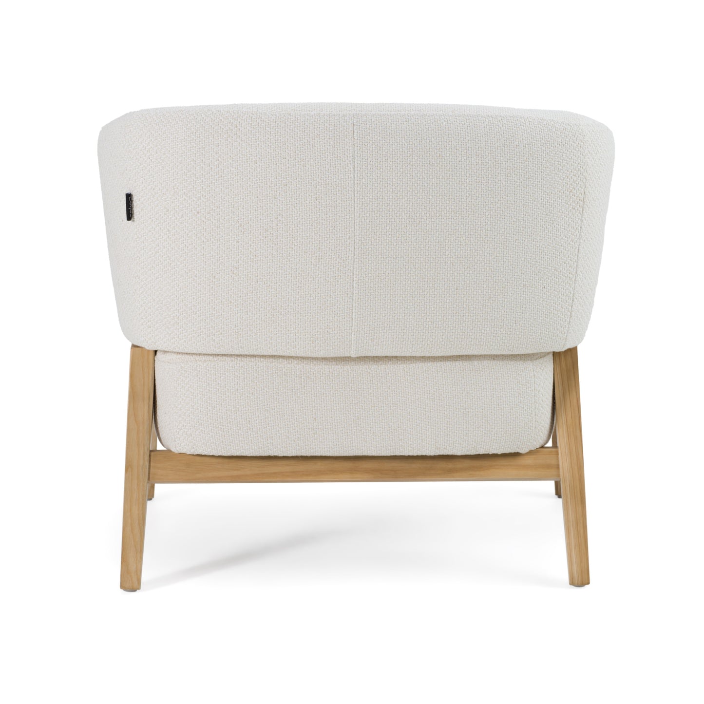 Divani Casa Giselle Mid-Century Modern Off-White Fabric Accent Chair