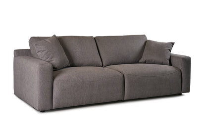 Divani Casa Gloria Modern Grey Fabric Sofa
