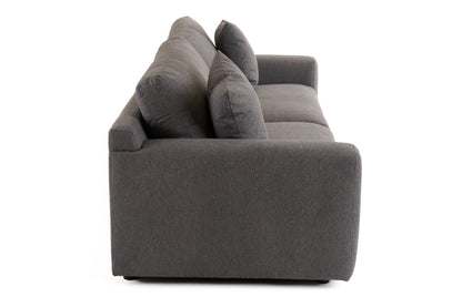 Divani Casa Gloria Modern Grey Fabric Sofa