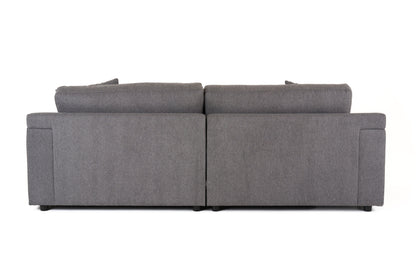 Divani Casa Gloria Modern Grey Fabric Sofa
