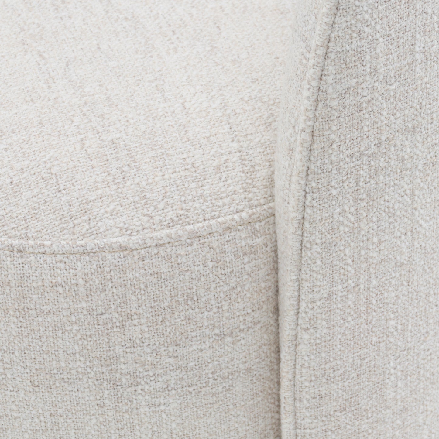 Modrest Gordon Modern Cream Fabric Swivel Dining Chair